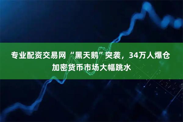 专业配资交易网 “黑天鹅”突袭，34万人爆仓 加密货币市场大幅跳水